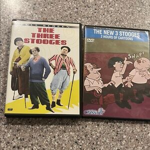 The Three Stooges DVD s- set of 2, one animated